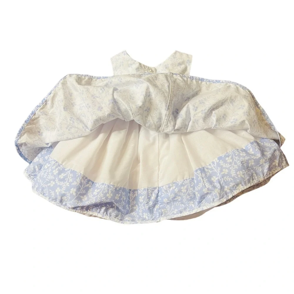 LAURA ASHLEY LONDON BABY GIRL  SLEEVELESS FLORAL DRESS SIZE 6-9 MONTHS